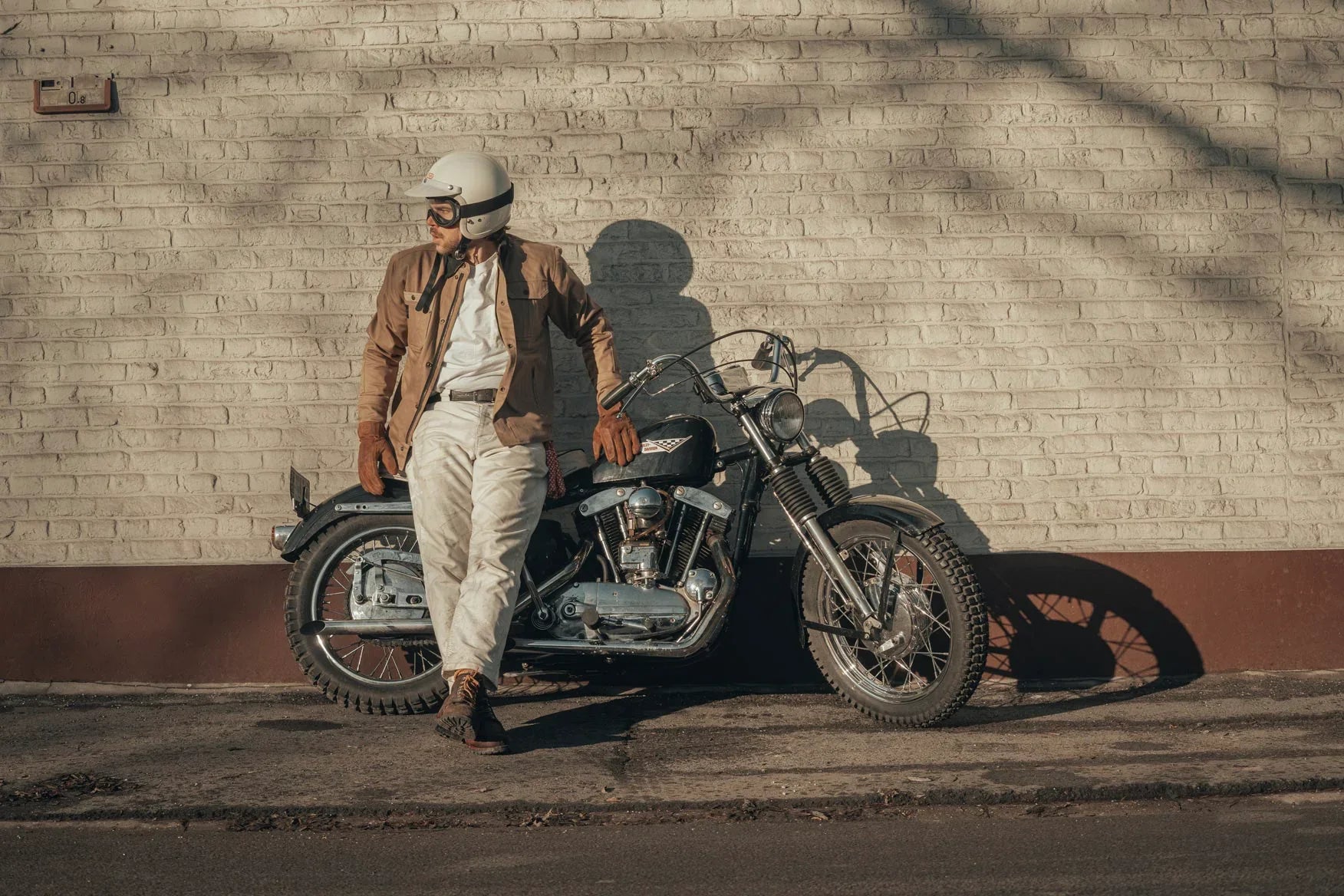 Age of Glory - Runaway Men's Motorcycle Shacket - Desert Khaki