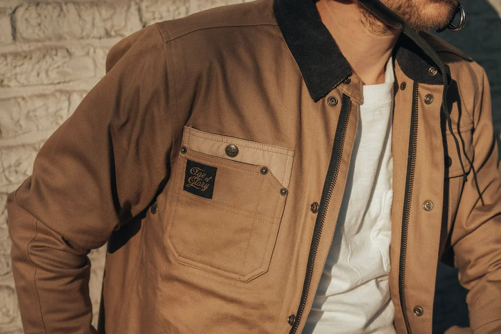 Age of Glory - Runaway Men's Motorcycle Shacket - Desert Khaki