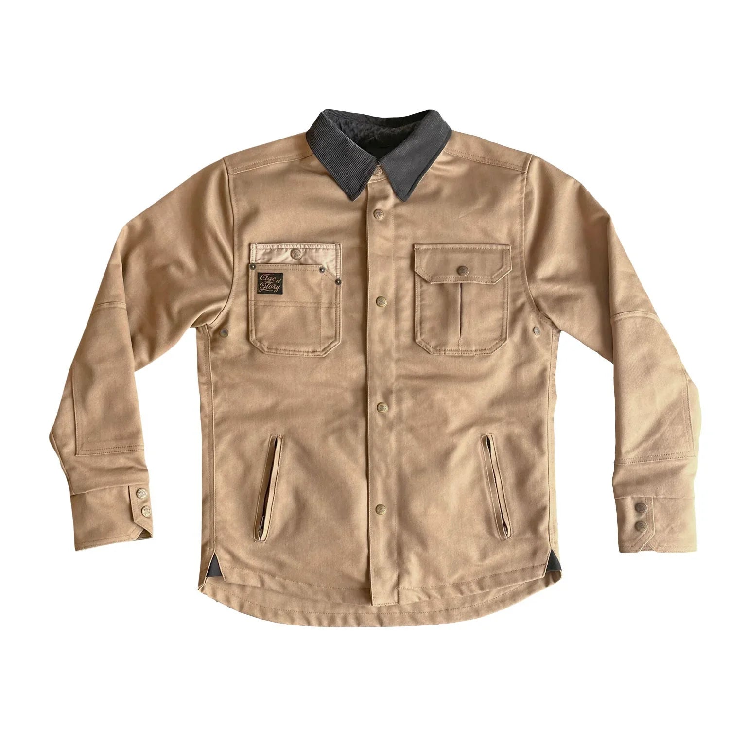 Age of Glory - Runaway Men's Motorcycle Shacket - Desert Khaki