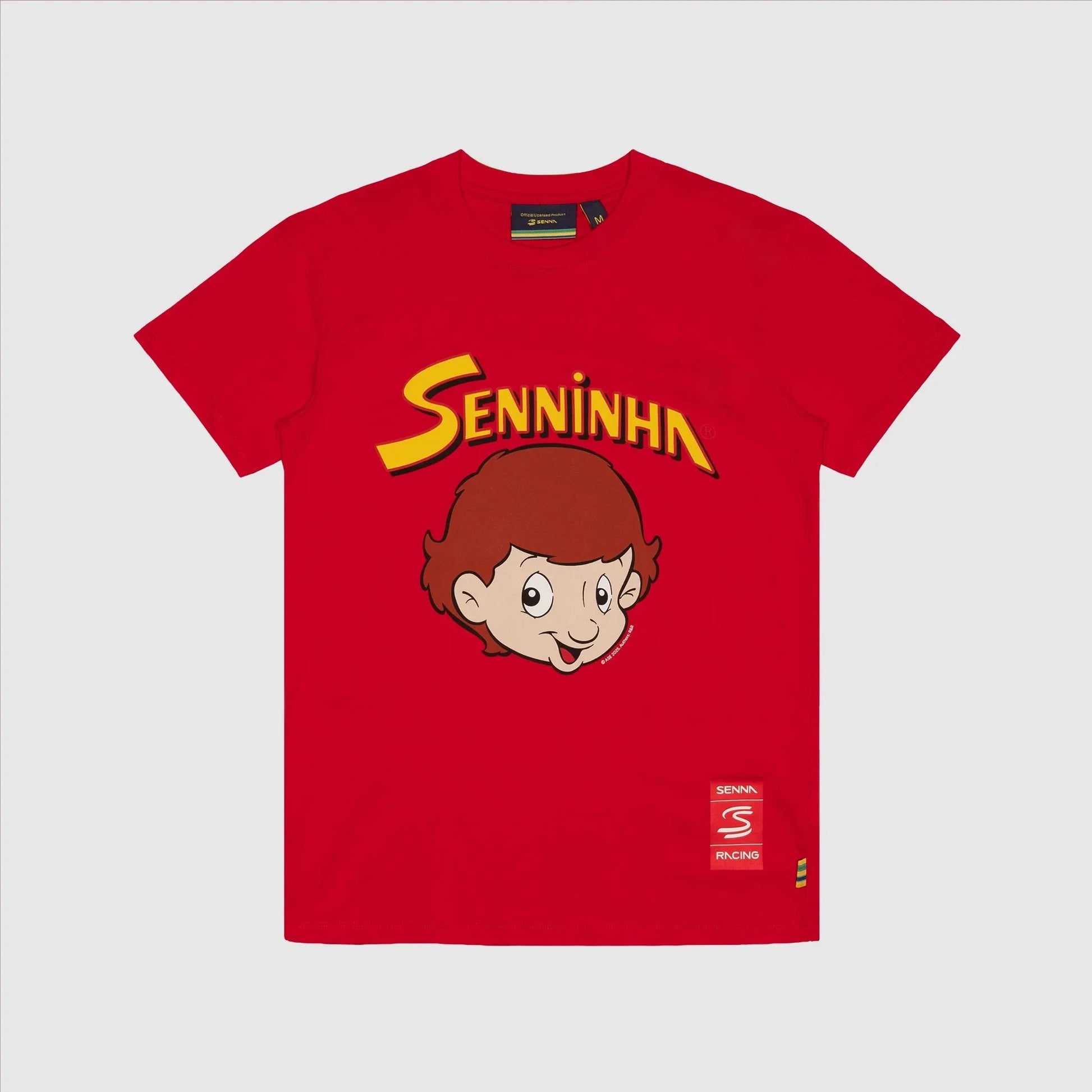 Ayrton Senna F1 Senninha T-Shirt - White/Red/Blue T-shirts Ayrton Senna XS Red 