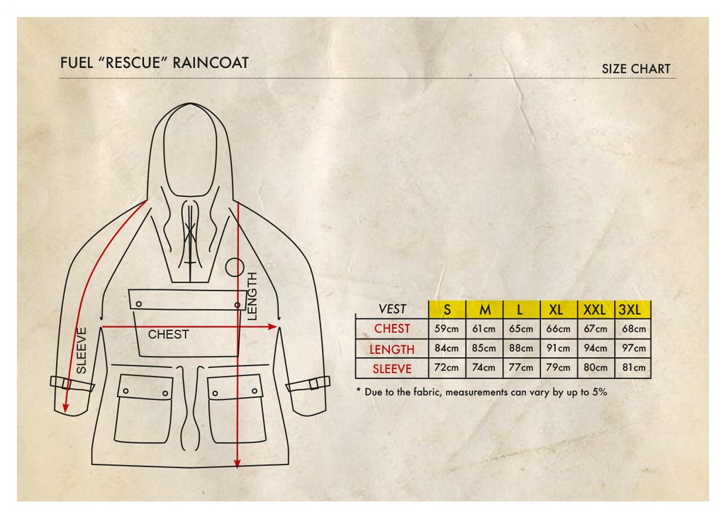 Fuel Rescue Raincoat - New Stock!