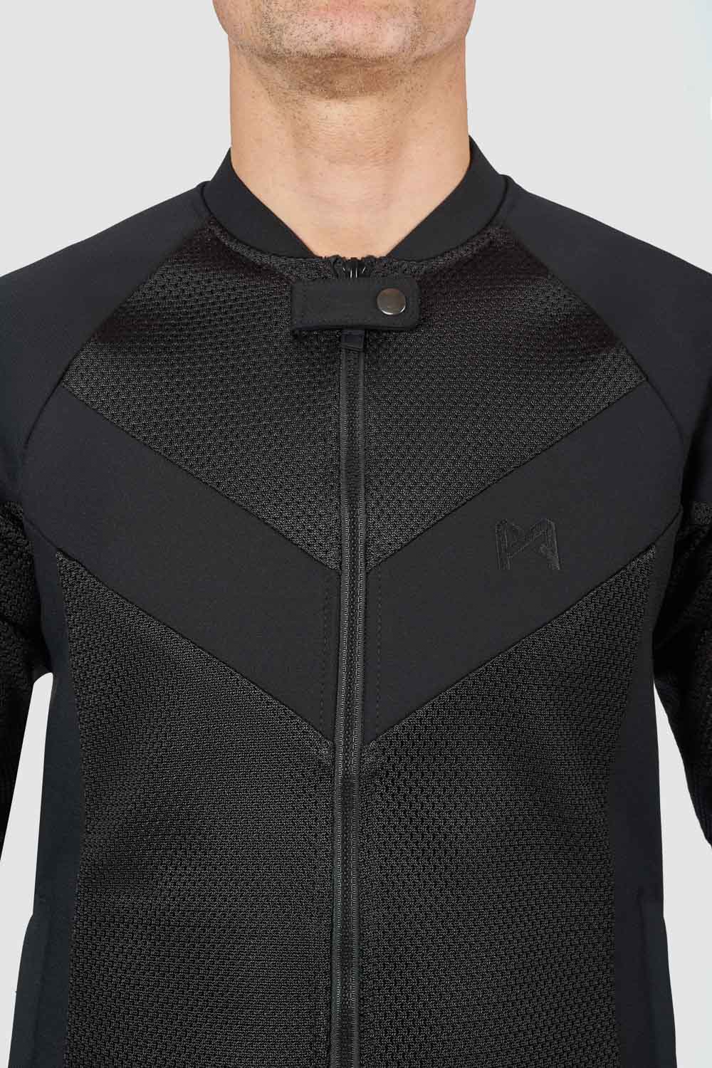 STEALTH BLACK AAA - Light-weight armored jacket for men Pando Moto