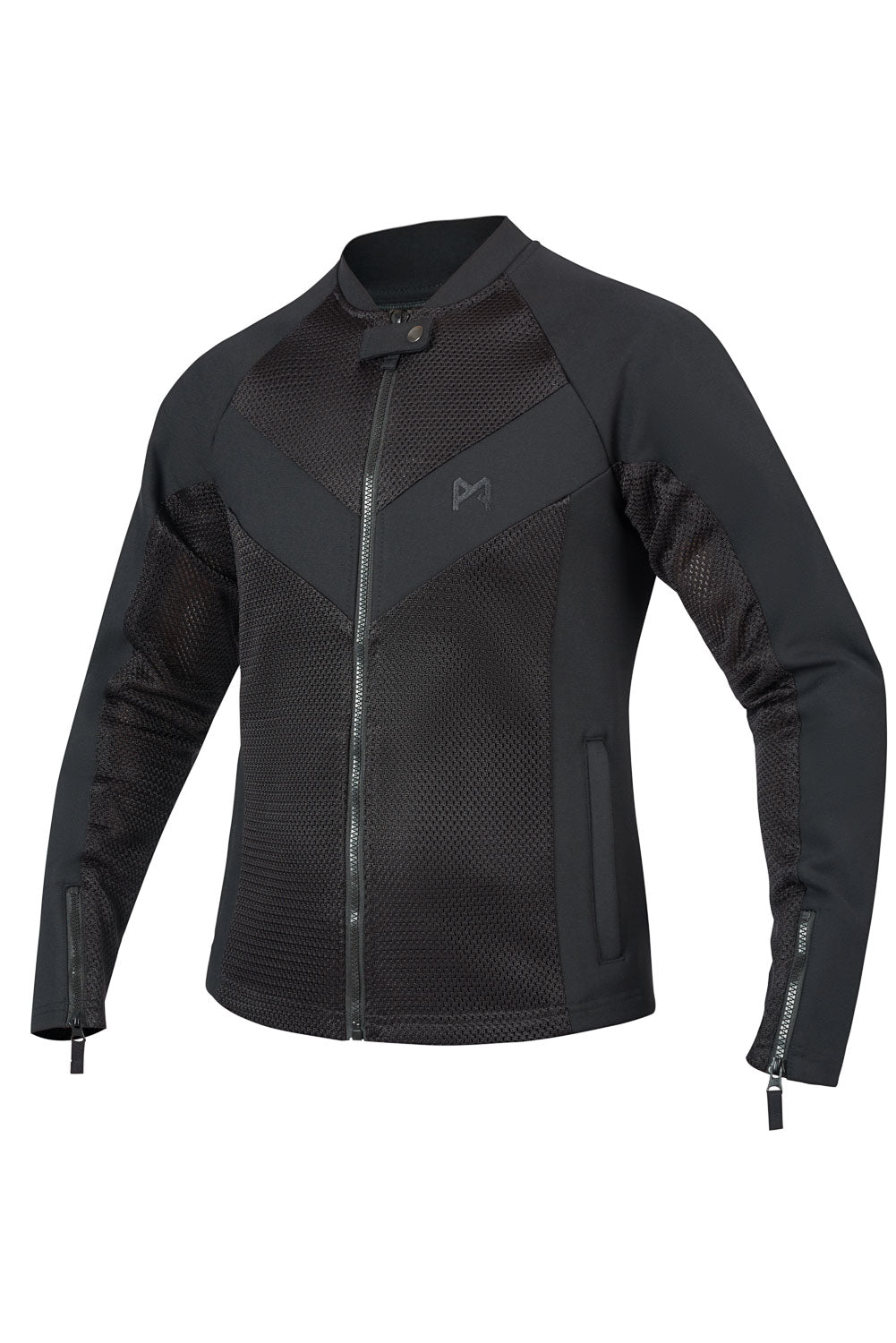 STEALTH BLACK AAA - Light-weight armored jacket for men Pando Moto