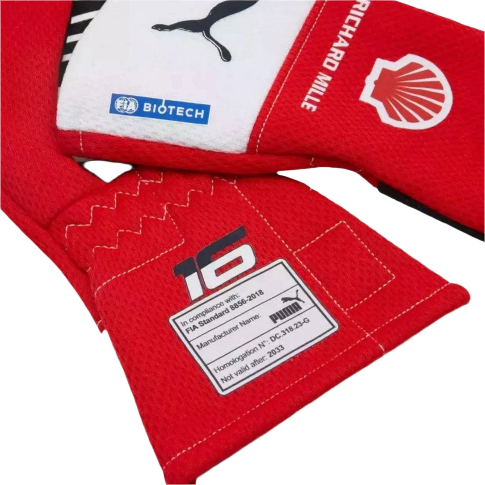 Scuderia Ferrari Charles Leclerc F1 PRO gloves - Joshua Vides - Ex Race  Gear