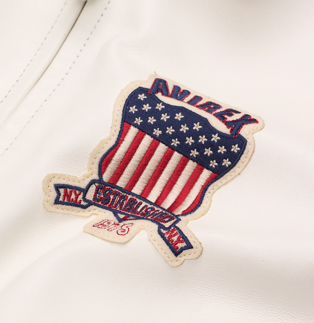 Shop Best High Quality Fashion Bomber Style Snow White Avirex Cropped Icon Jackets - Endless Racegear
