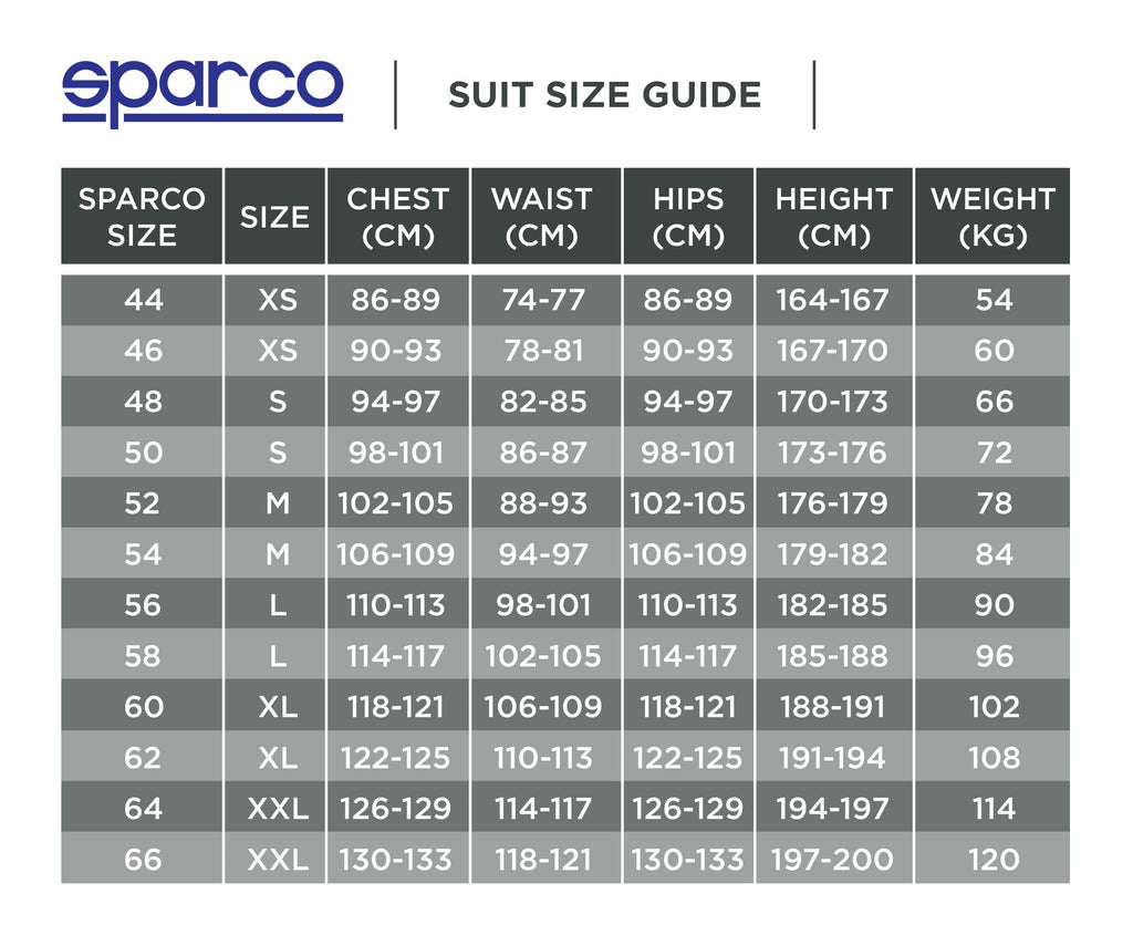 001146 Sparco Prime Race Suit Fireproof FIA 8856-2018 Professional Racing Driver Sparco
