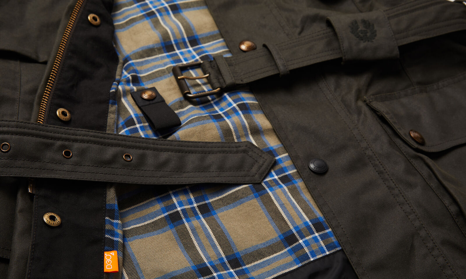 Belstaff Trialmaster Ultracore Waxed Cotton Jacket -  Olive