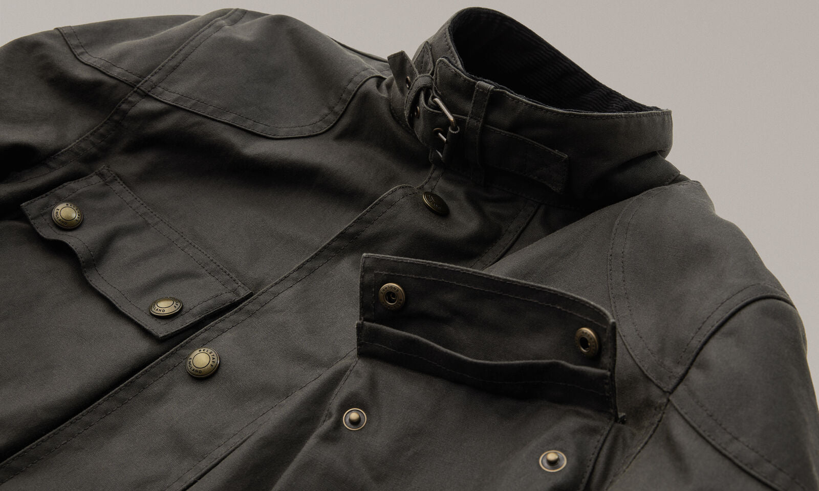 Belstaff Trialmaster Ultracore Waxed Cotton Jacket -  Olive