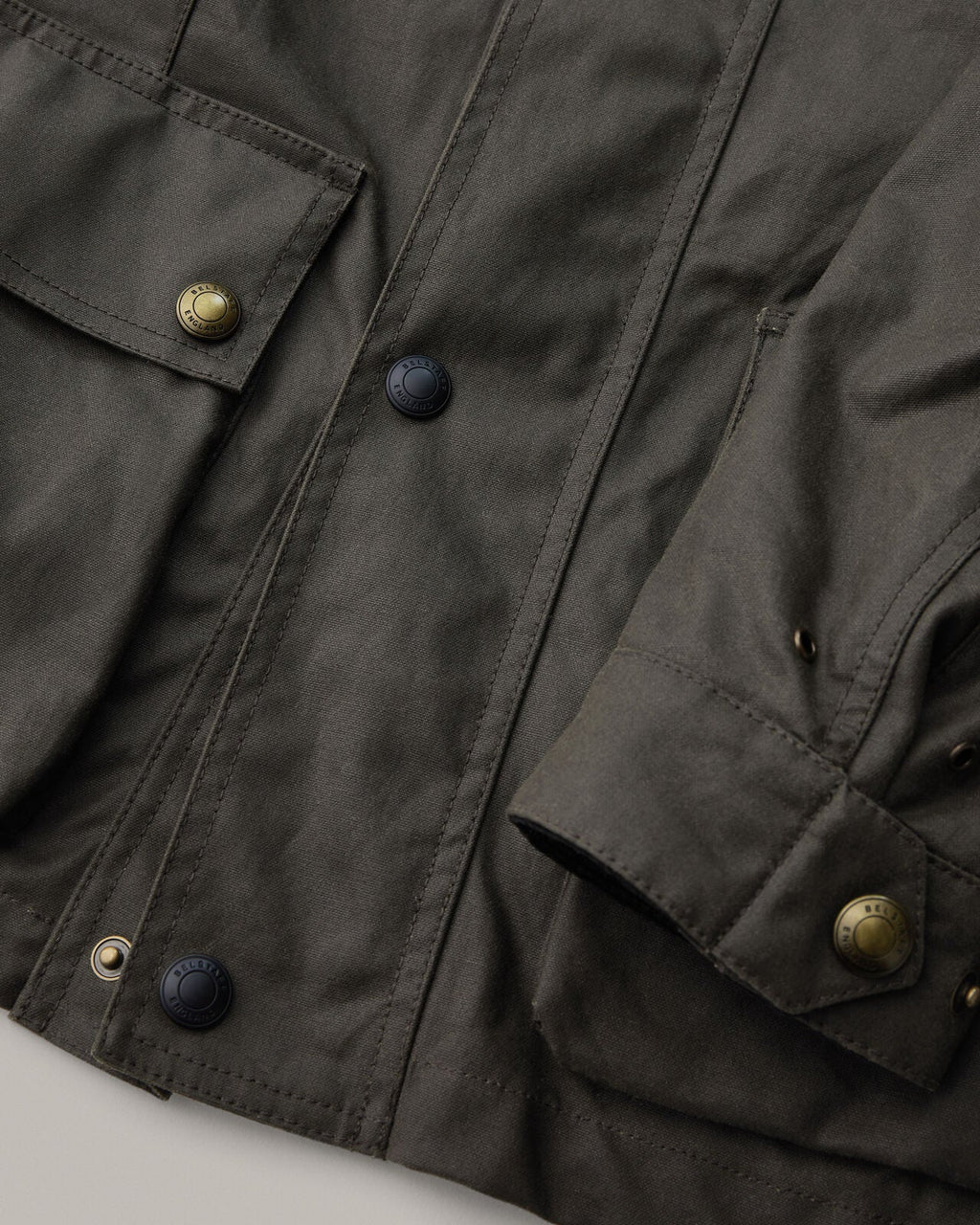 Belstaff Trialmaster Ultracore Waxed Cotton Jacket -  Olive