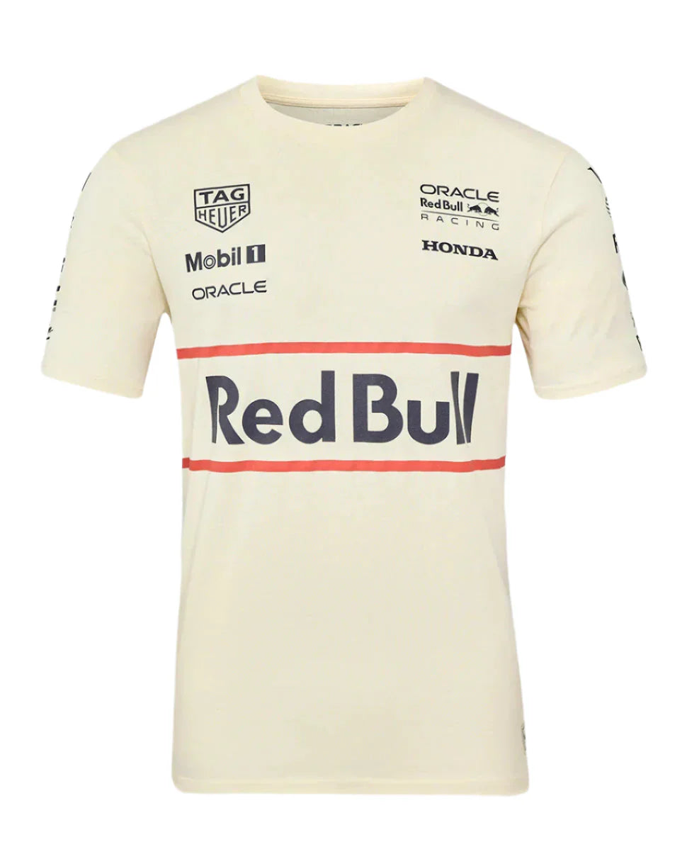 Red Bull Racing F1 Heritage Team T-Shirt - Egret Endless Racegear