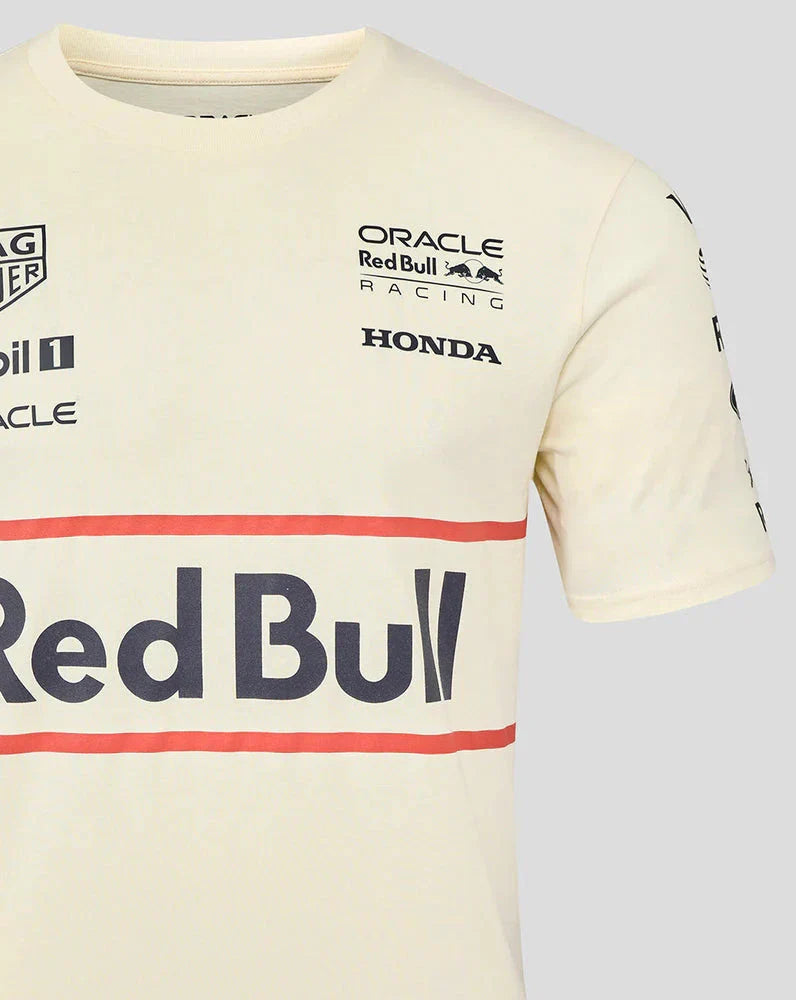 Red Bull Racing F1 Heritage Team T-Shirt - Egret Endless Racegear