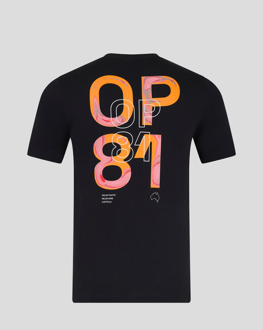 McLaren F1 Oscar Piastri Driver T-Shirt - Caviar Black/Egret Endless Racegear