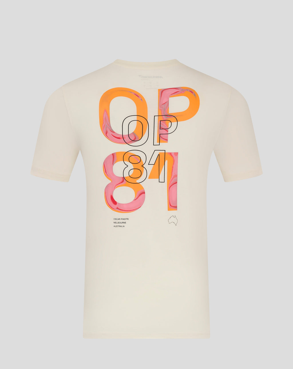 McLaren F1 Oscar Piastri Driver T-Shirt - Caviar Black/Egret Endless Racegear
