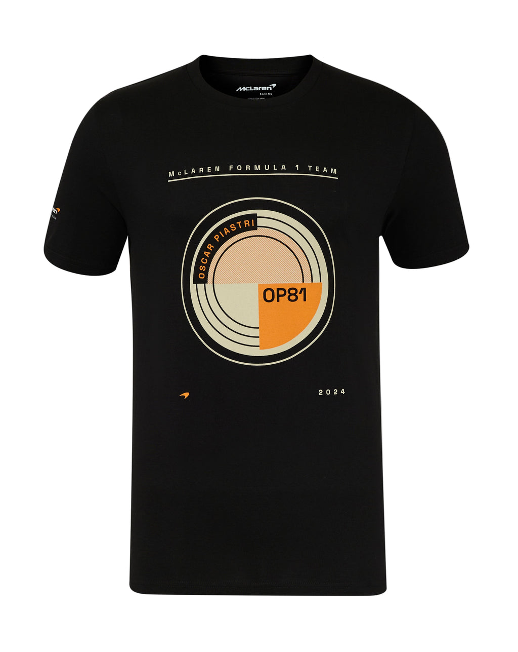 McLaren F1 Oscar Piastri Circular T-Shirt - Caviar Black McLaren-Castore