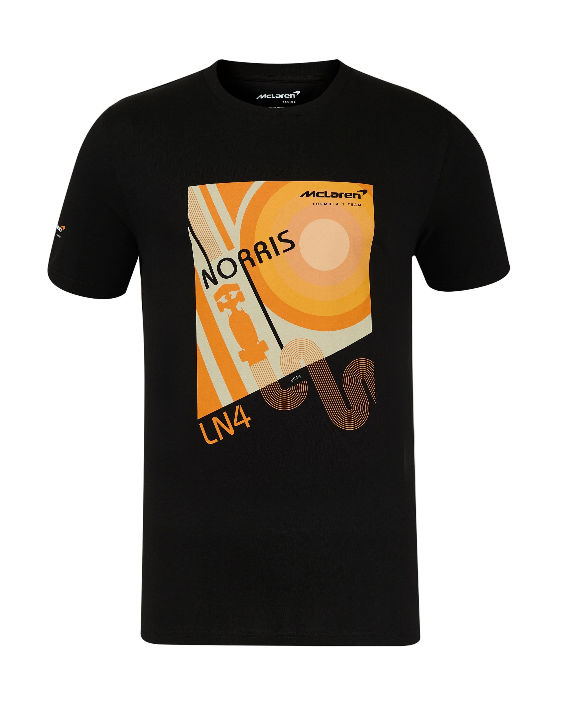 McLaren F1 Lando Norris Team Track T-Shirt - Caviar Black McLaren-Castore