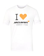 McLaren F1 "I Heart McLaren" Silverstone T-Shirt - White Endless Racegear