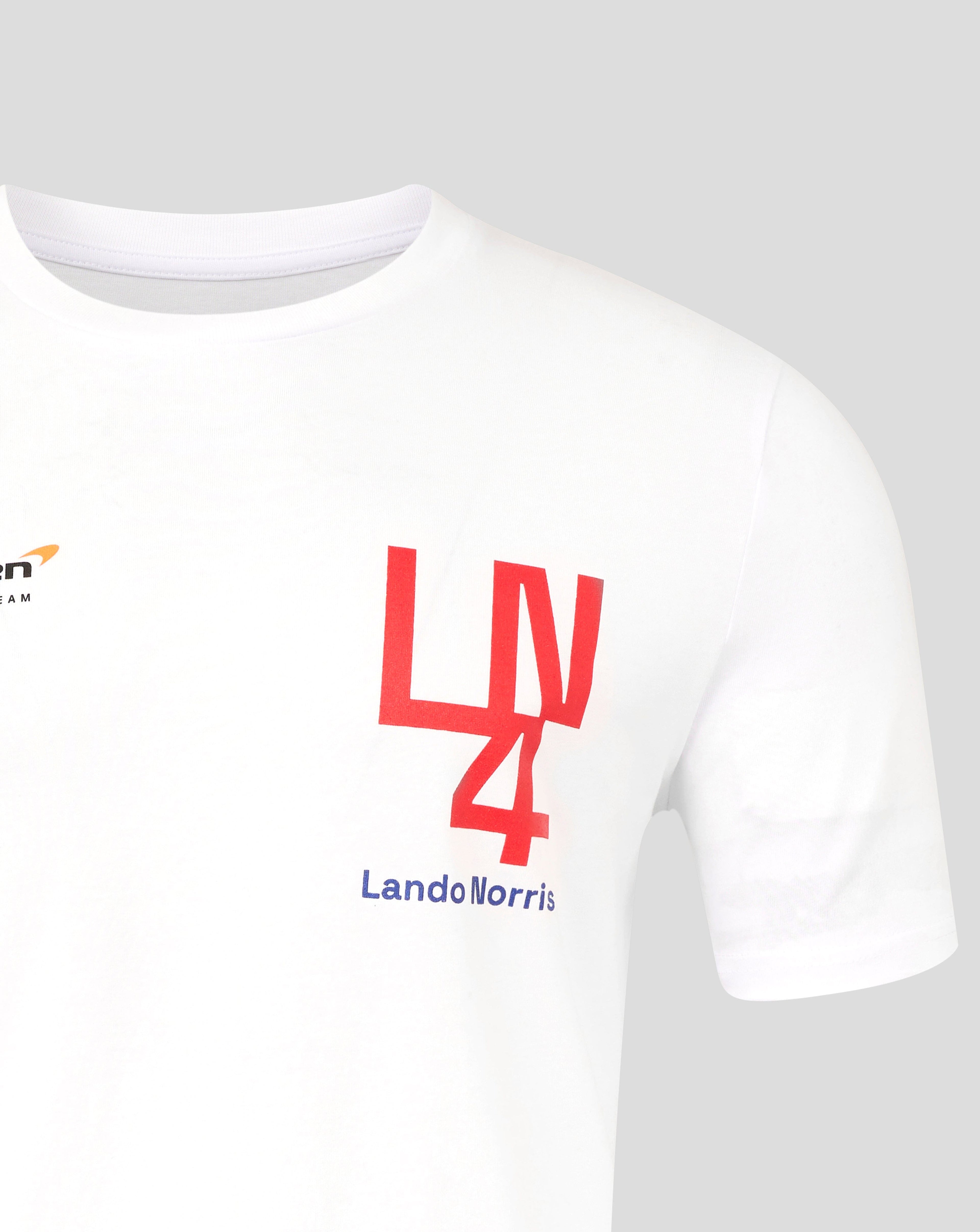 McLaren F1 Lando Norris Silverstone T-Shirt - White/Black Endless Racegear