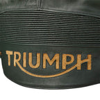 Braddan Green Leather Jacket Triumph