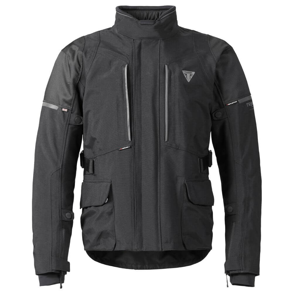 Leith Black Textile Jacket Triumph