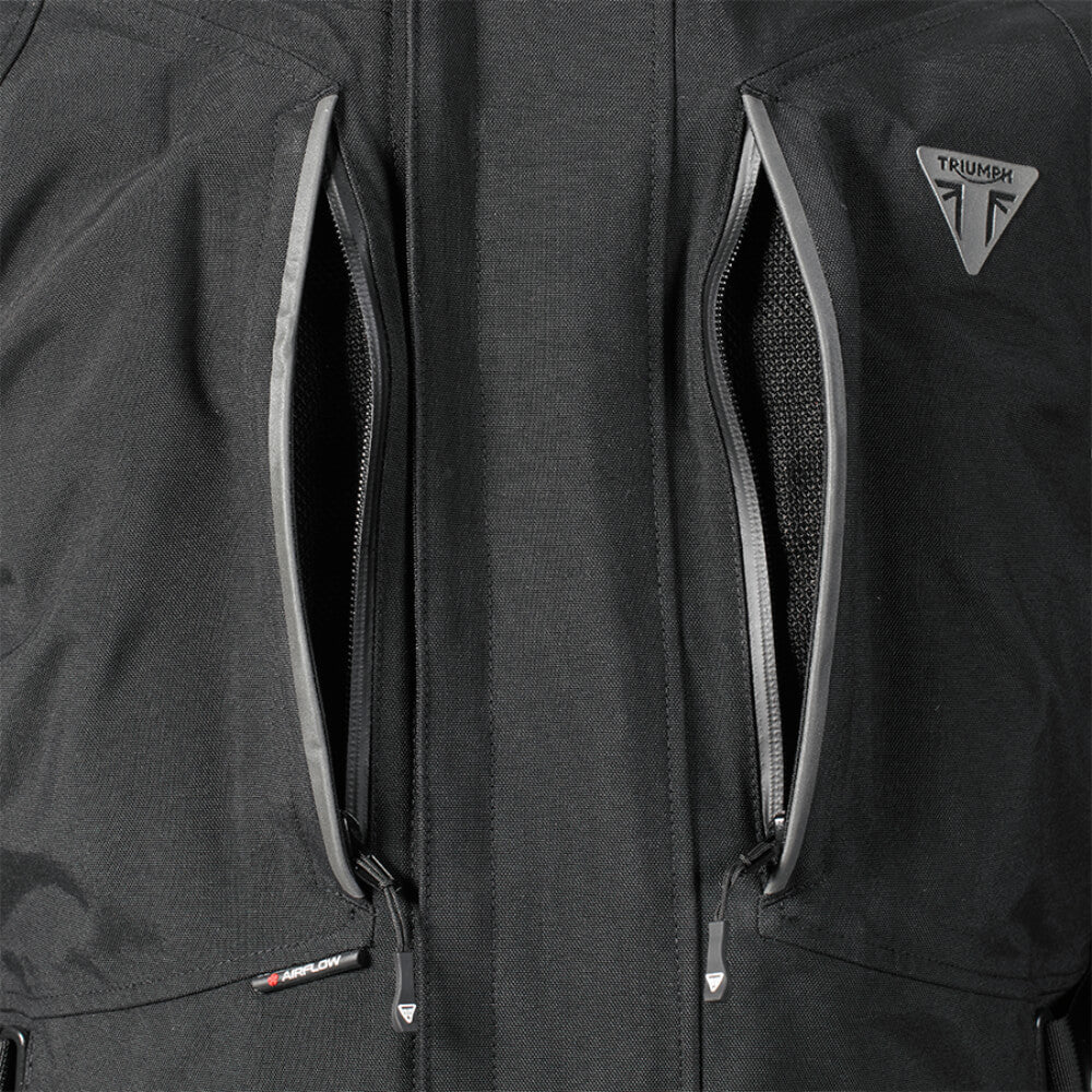Leith Black Textile Jacket Triumph