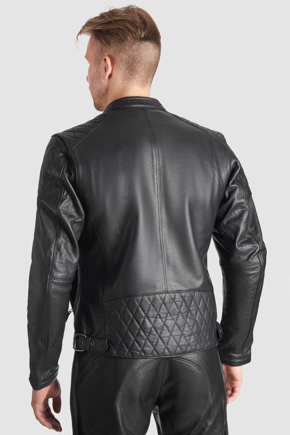 TWIN LEATHER JACKET BLACK - Men’s Leather Motorcycle Jacket Pando Moto