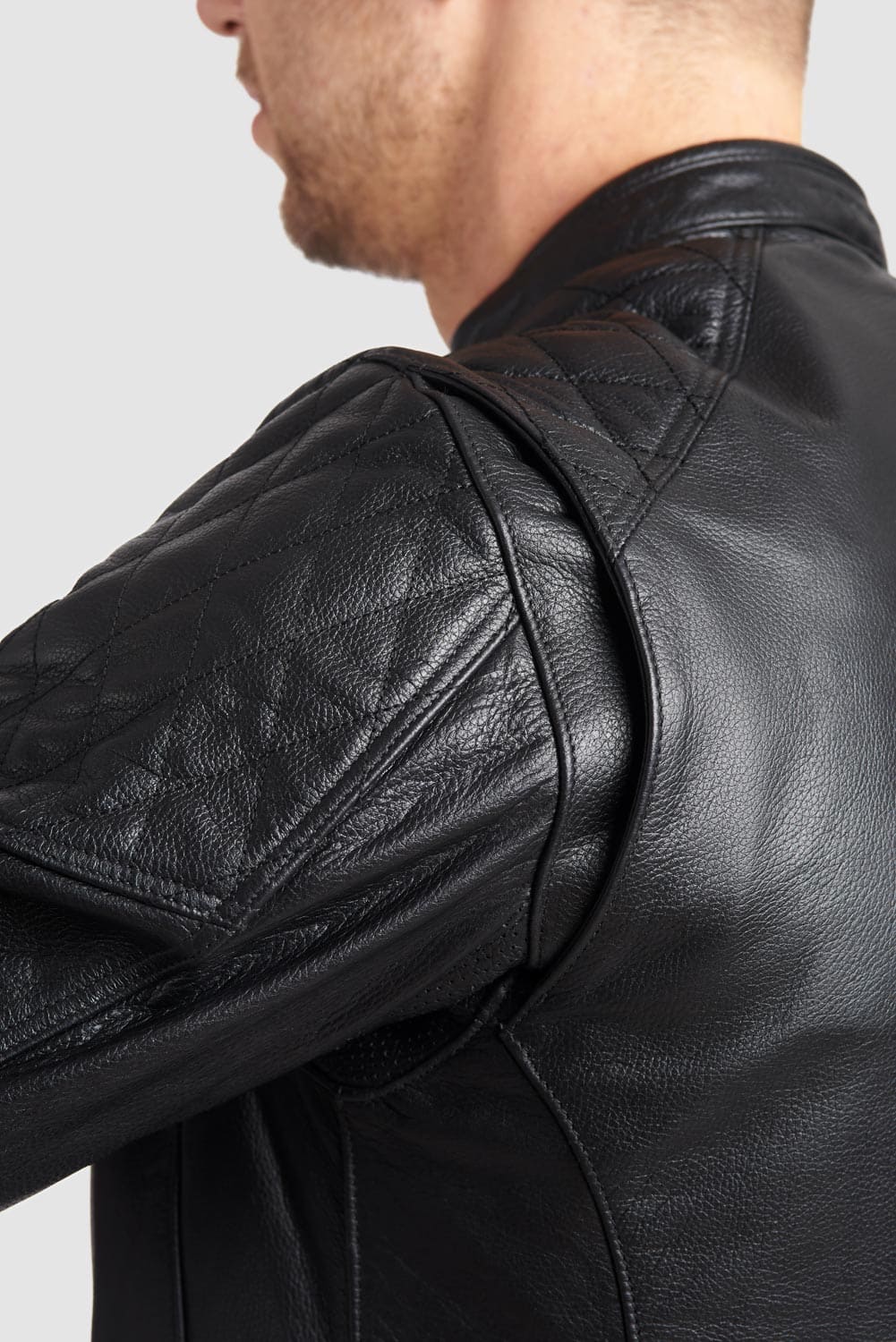 TWIN LEATHER JACKET BLACK - Men’s Leather Motorcycle Jacket Pando Moto