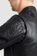 TWIN LEATHER JACKET BLACK - Men’s Leather Motorcycle Jacket Pando Moto