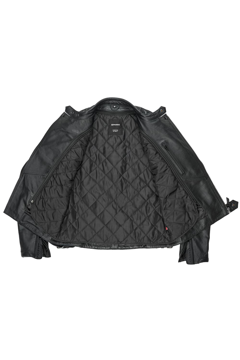 TWIN LEATHER JACKET BLACK - Men’s Leather Motorcycle Jacket Pando Moto