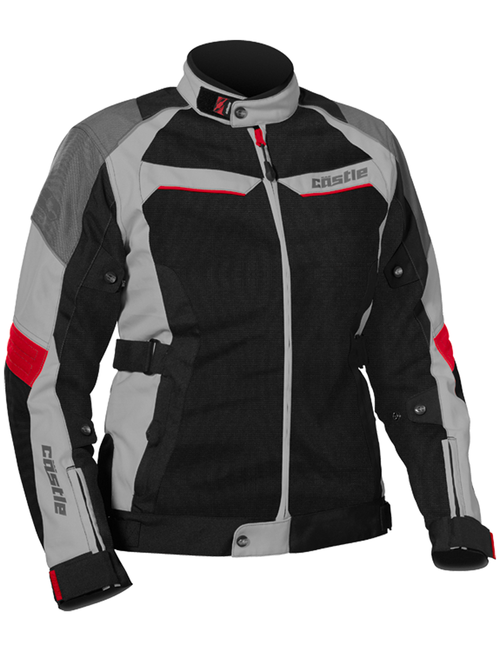 [Color:::Gray-Red] CASTLE Women's PASSION AIR JACKET