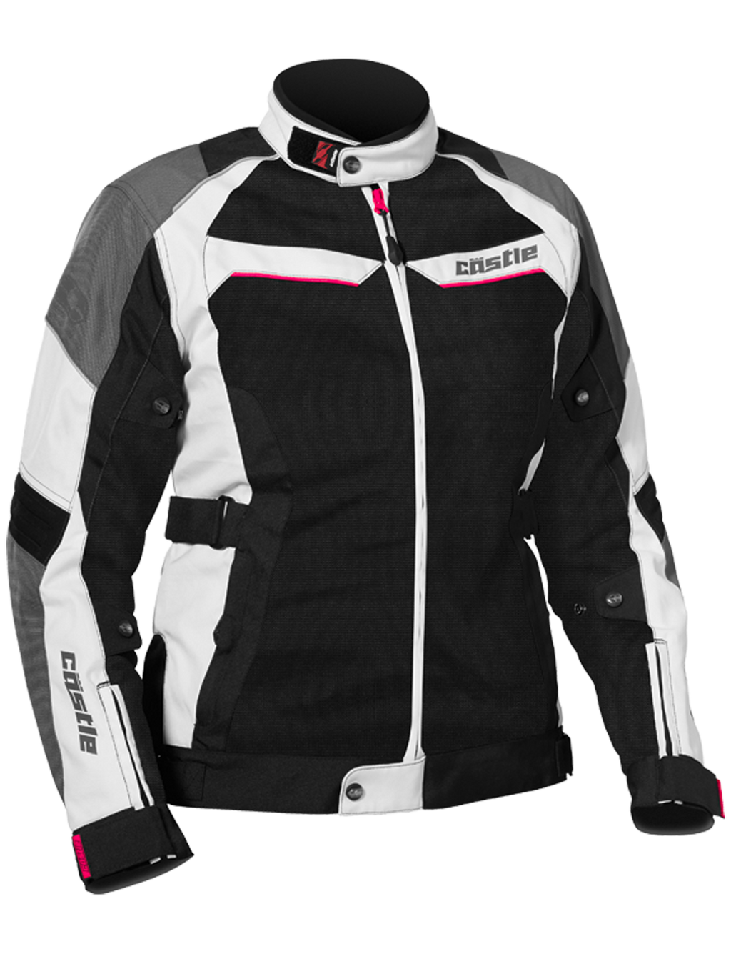 [Color:::White-Hot Pink] CASTLE Women's PASSION AIR JACKET