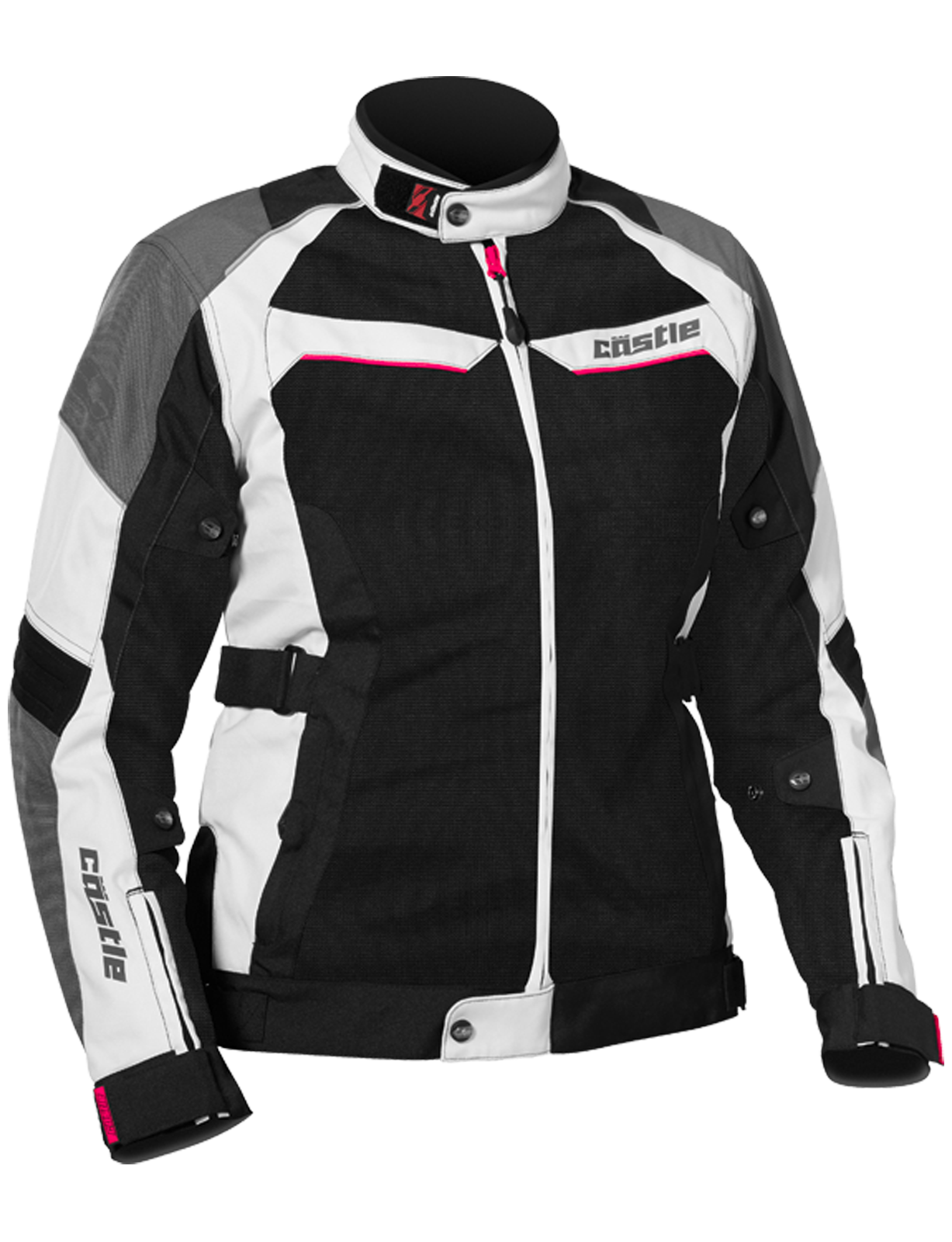 [Color:::White-Hot Pink] CASTLE Women's PASSION AIR JACKET