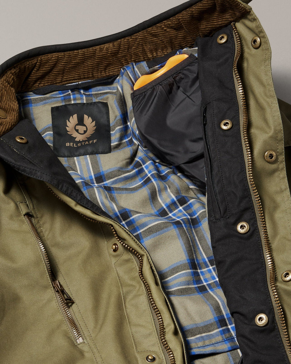 Belstaff Waymaster Technical Waxed Motorcycle Jacket - Olive