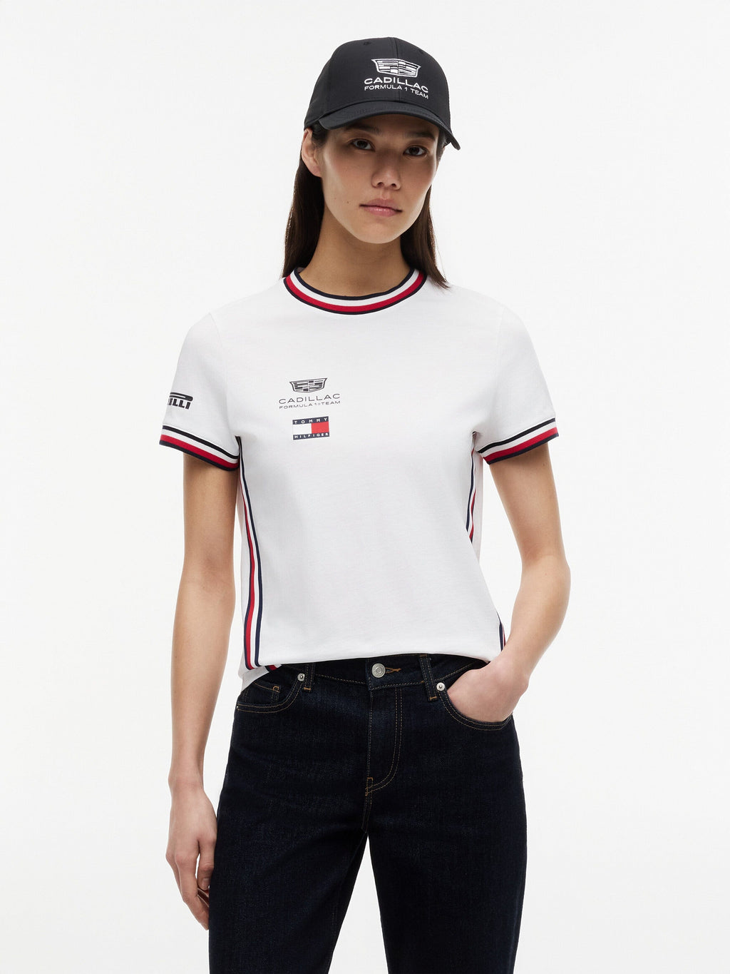 Cadillac F1 Racing Women's 2026 Team T-Shirt - White Cadillac F1