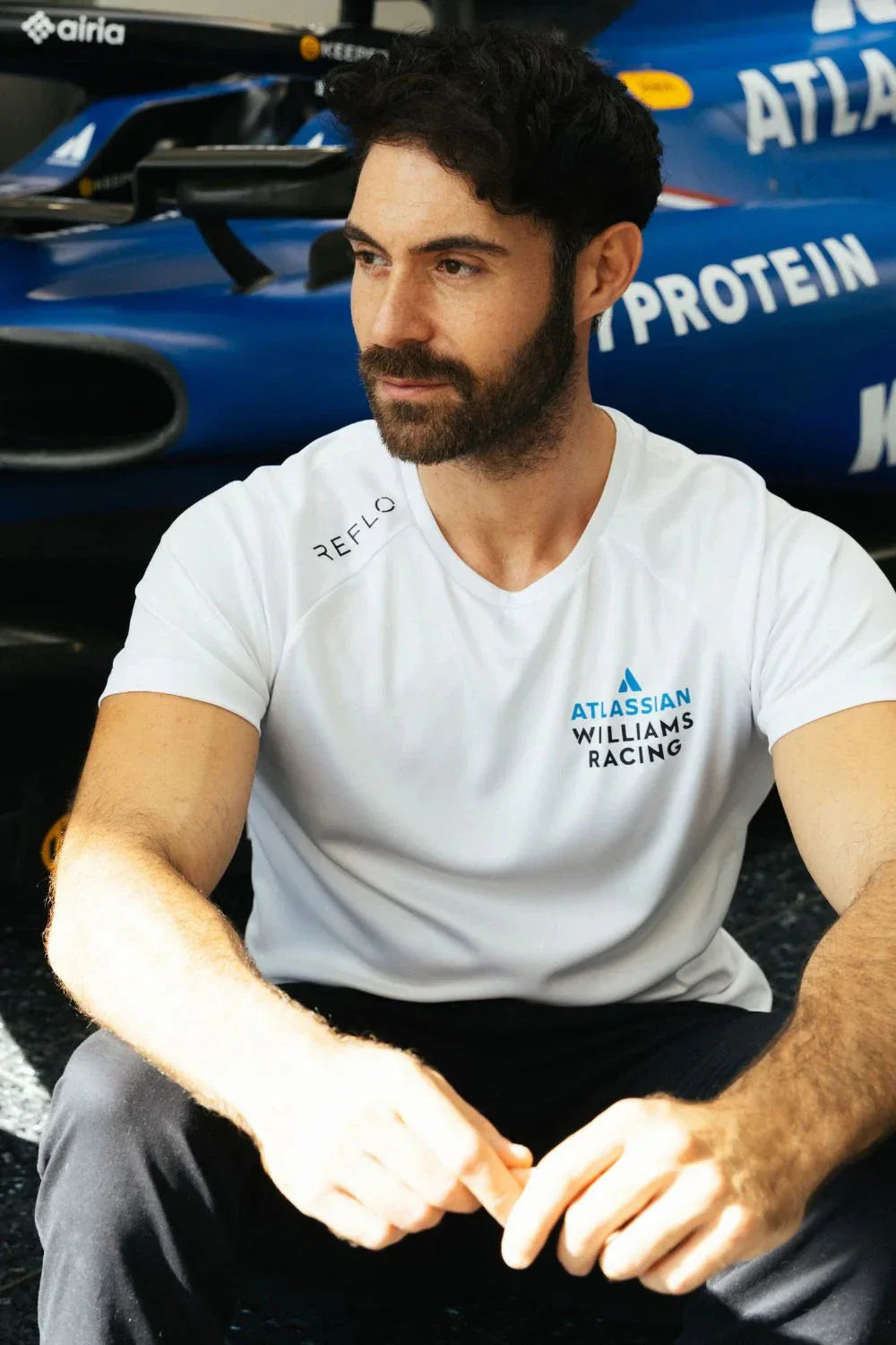 Atlassian Williams Racing F1 Reflo Travel Shirt - White Endless Racegear