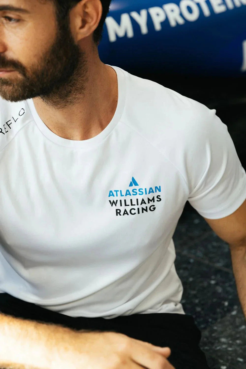 Atlassian Williams Racing F1 Reflo Travel Shirt - White Endless Racegear