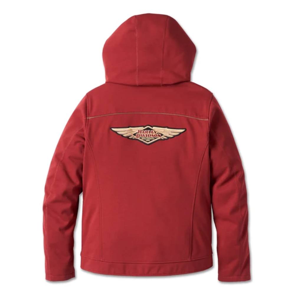 Harley-Davidson Women's 120th Anniversary Deflector Riding Fleece - Merlot Harley-Davidson