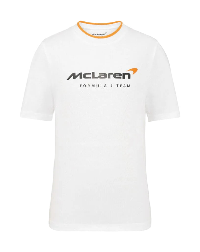 McLaren F1 Kids Core Essentials T-Shirt - Youth White Endless Racegear