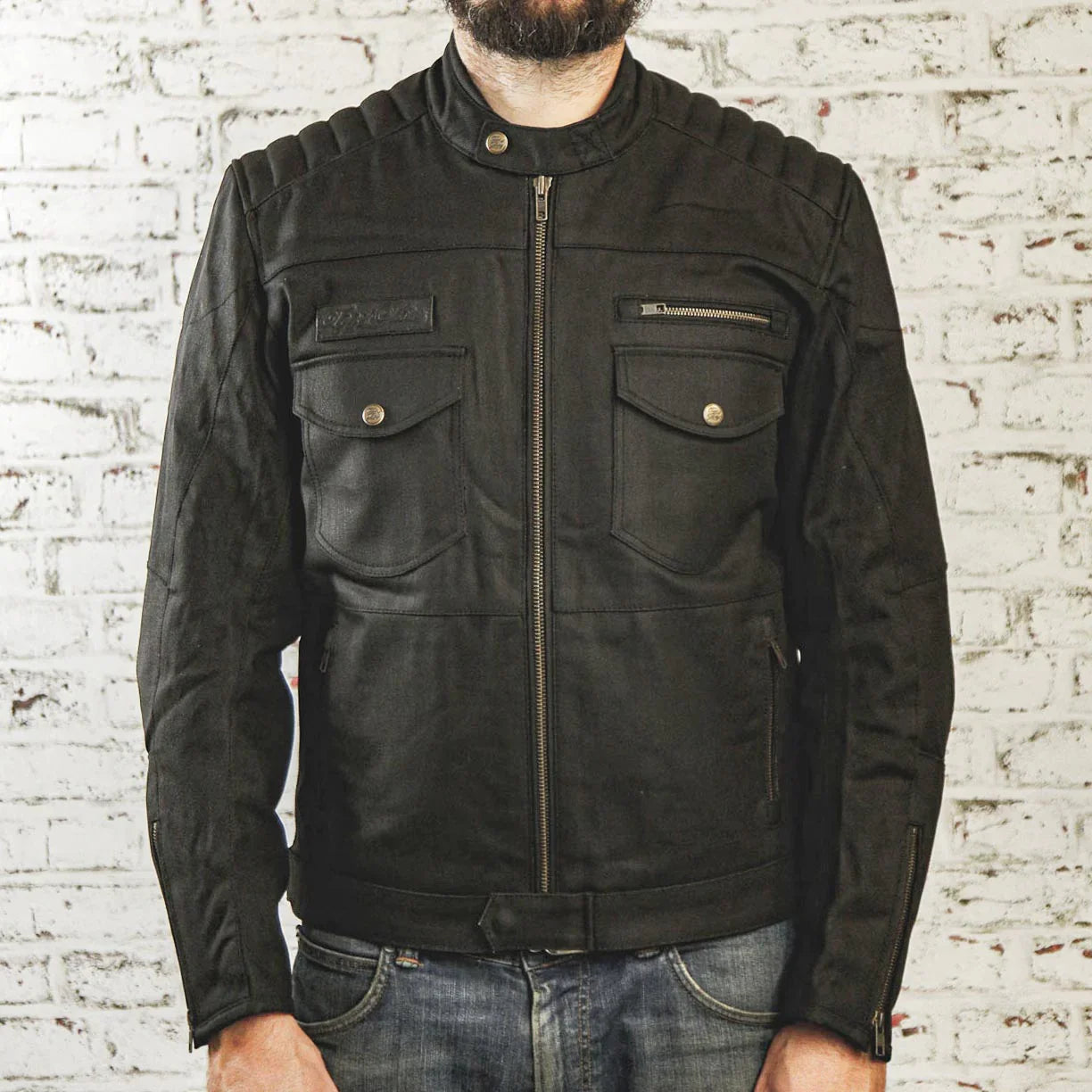 Age of Glory - Worker Waxed Cotton Jacket - Black