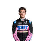 Endless Racegear 2025 Jack Doohan Alpine F1 race suit replica displayed on model in black and pink livery