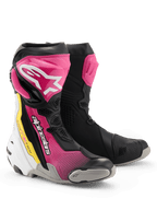 Alpinestars Supertech R v2 Boots - InGearMotoAlpinestarsMotorcycle BootsBlack/Magenta/White/Yellow Fluo