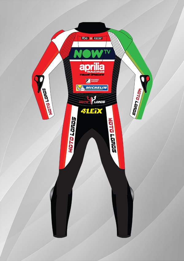 Aleix Espargaro Aprilia tuono v4 MotoGP 2018 Leather Race Suit Endless Racegear