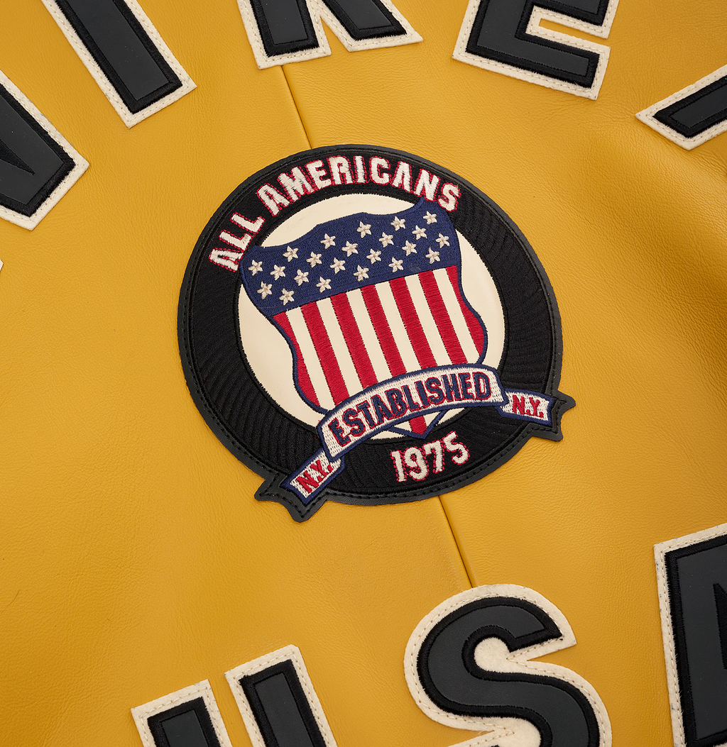 Avirex Fashion Aviator Bomber Mustard Leather Jackets rfxleatherofficial