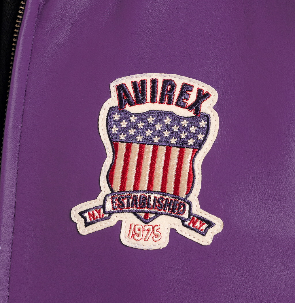 Purchase Best High Quality Orchid Color Leather Avirex Fashion Limited Edition Ombre Icon Jackets rfxleatherofficial