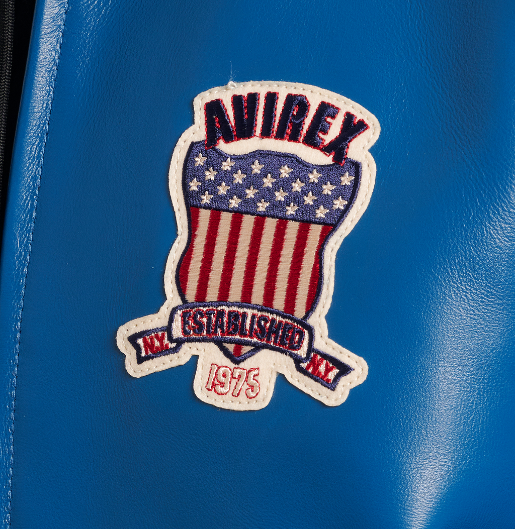 Shop Best High Sale Avirex Fashion Aviator Bomber Teal Leather Jackets For Sale rfxleatherofficial