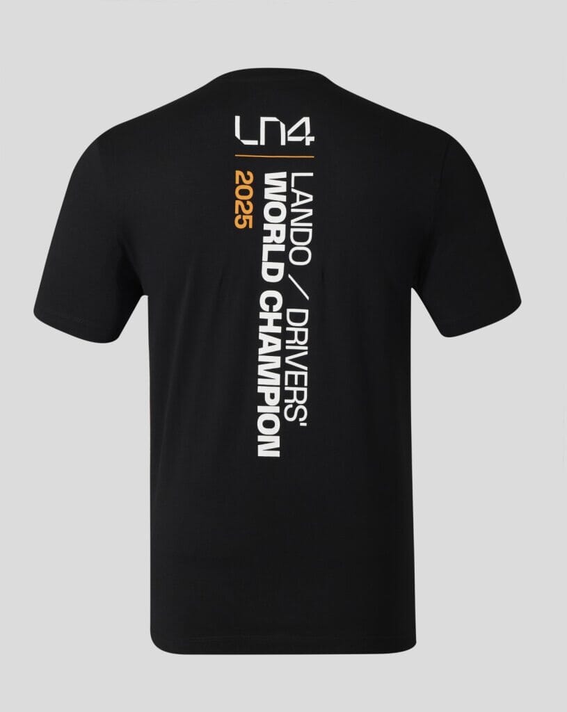 McLaren F1 Lando Norris Championship Winner T-Shirt - Black McLaren-Castore