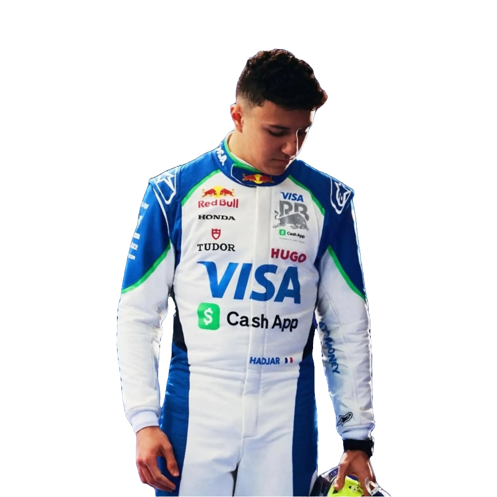 New 2025 Isack Hadjar Visa Cash App RB Formula One Team Replica Racing Suit Endless Racegear