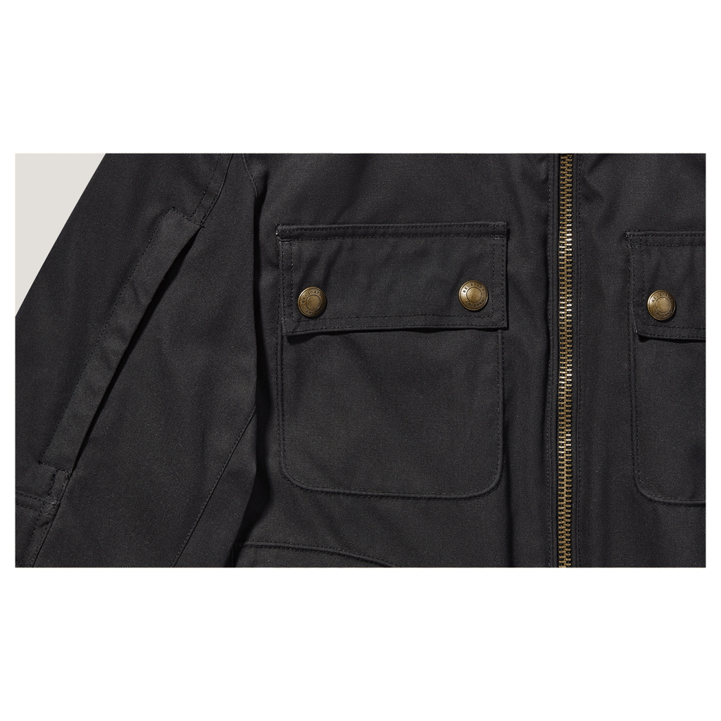 *New* Belstaff Roberts Cotton Canvas Motorcycle Jacket - Black