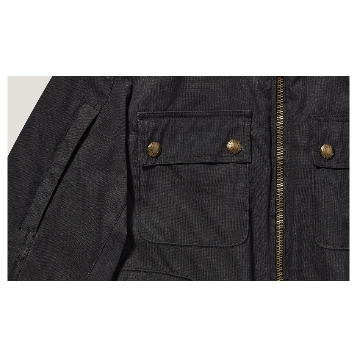 *New* Belstaff Roberts Cotton Canvas Motorcycle Jacket - Black