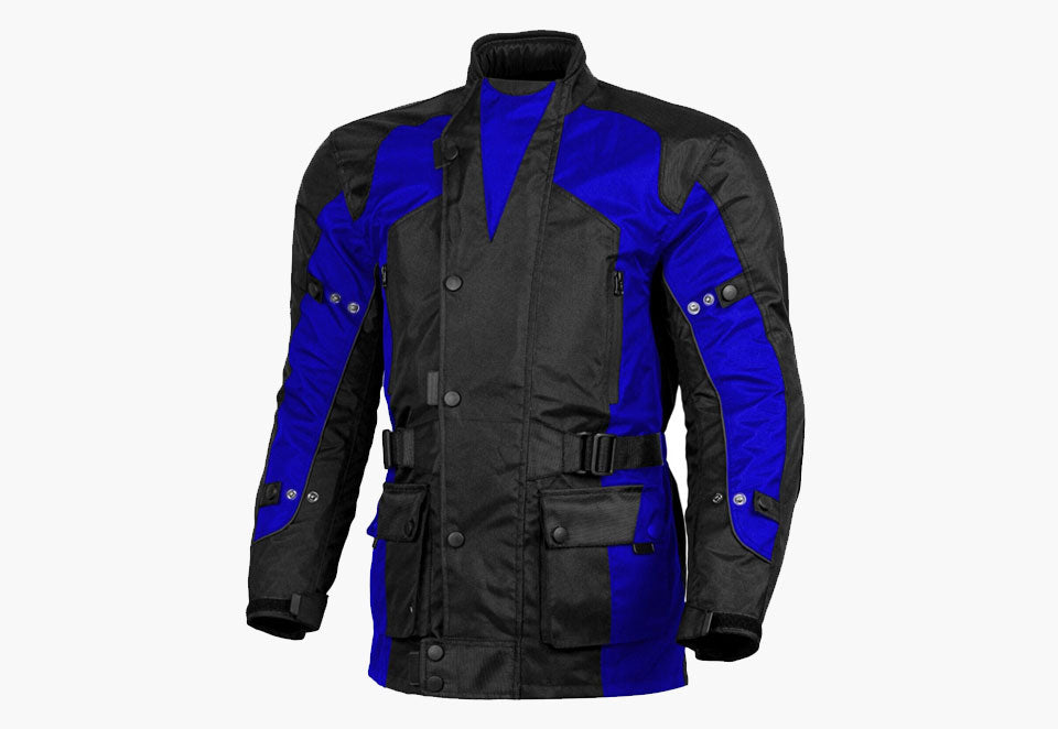 BGA Avalanche Water Resistant Textile Motorcycle Jacket Blue