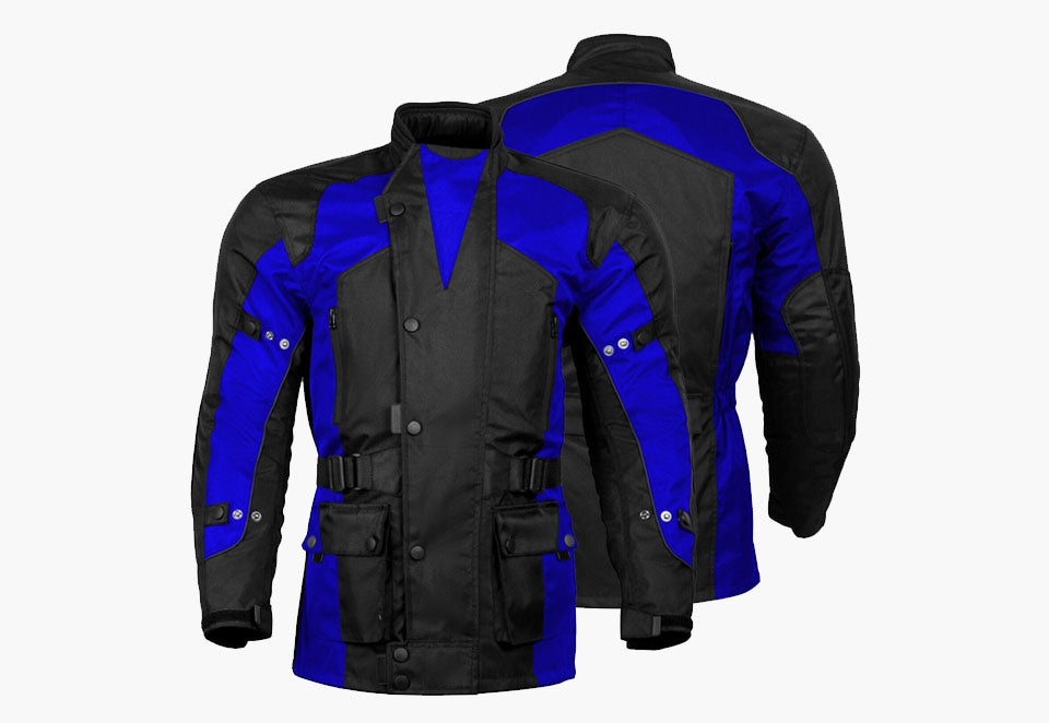 BGA Avalanche Water Resistant Textile Motorcycle Jacket Blue